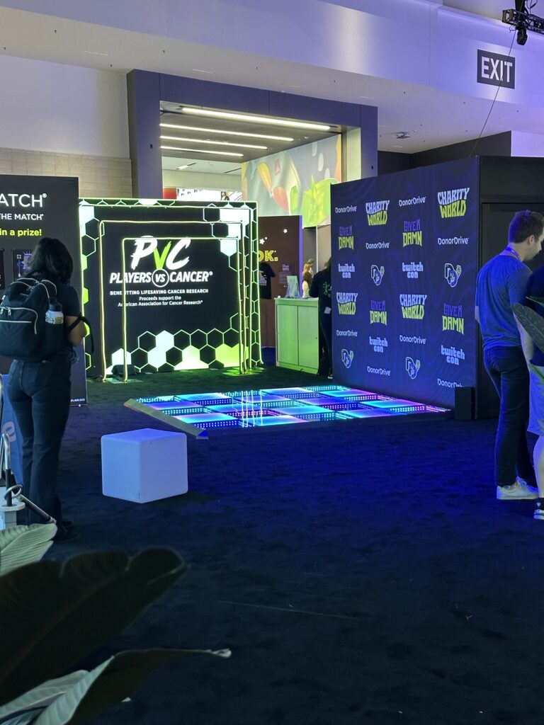 Players vs Cancer at TwitchCon's Charity Zone
